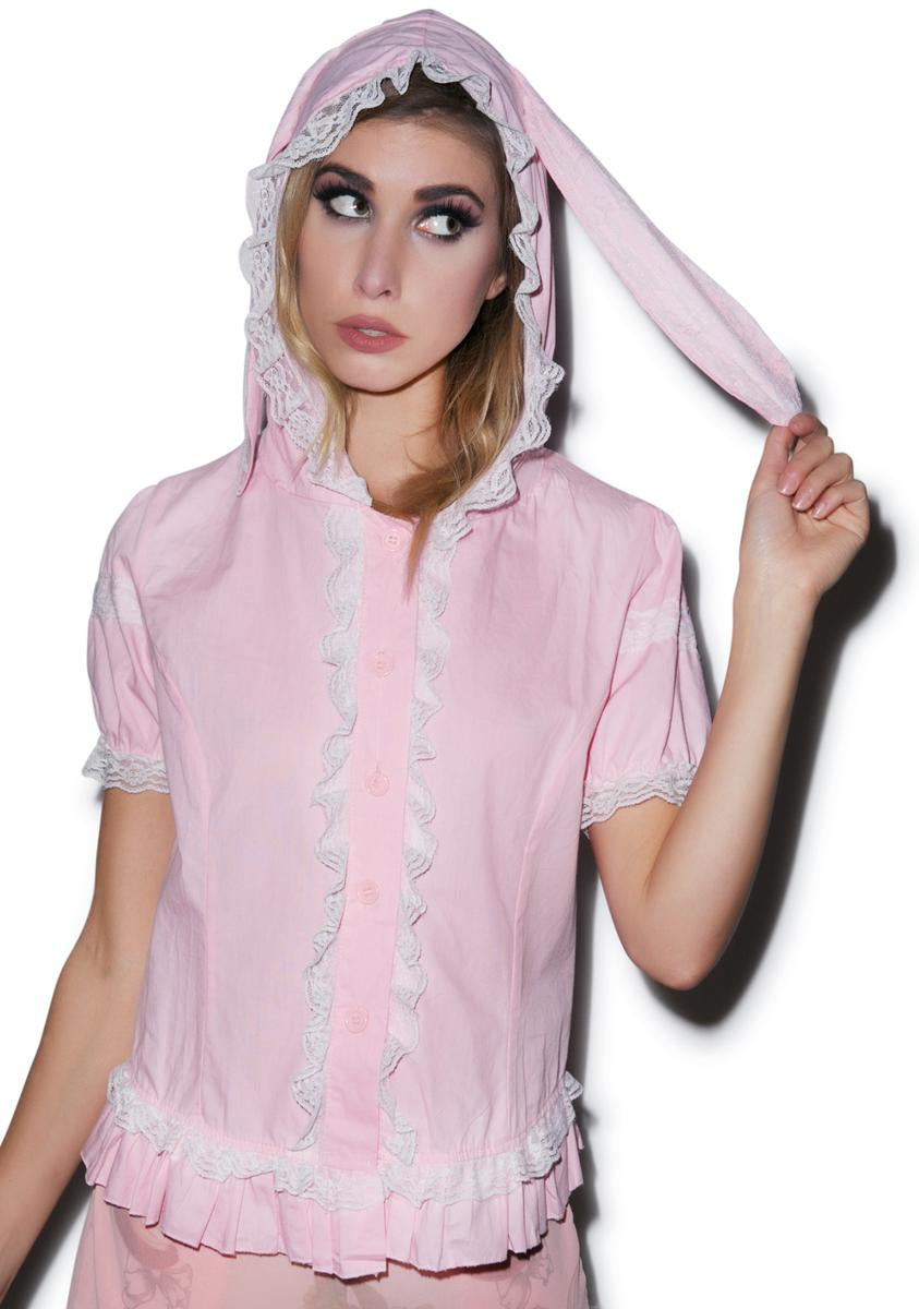 Usagi Rabbit Hooded Top,New Products : American Fashion Style Bags On Sale
