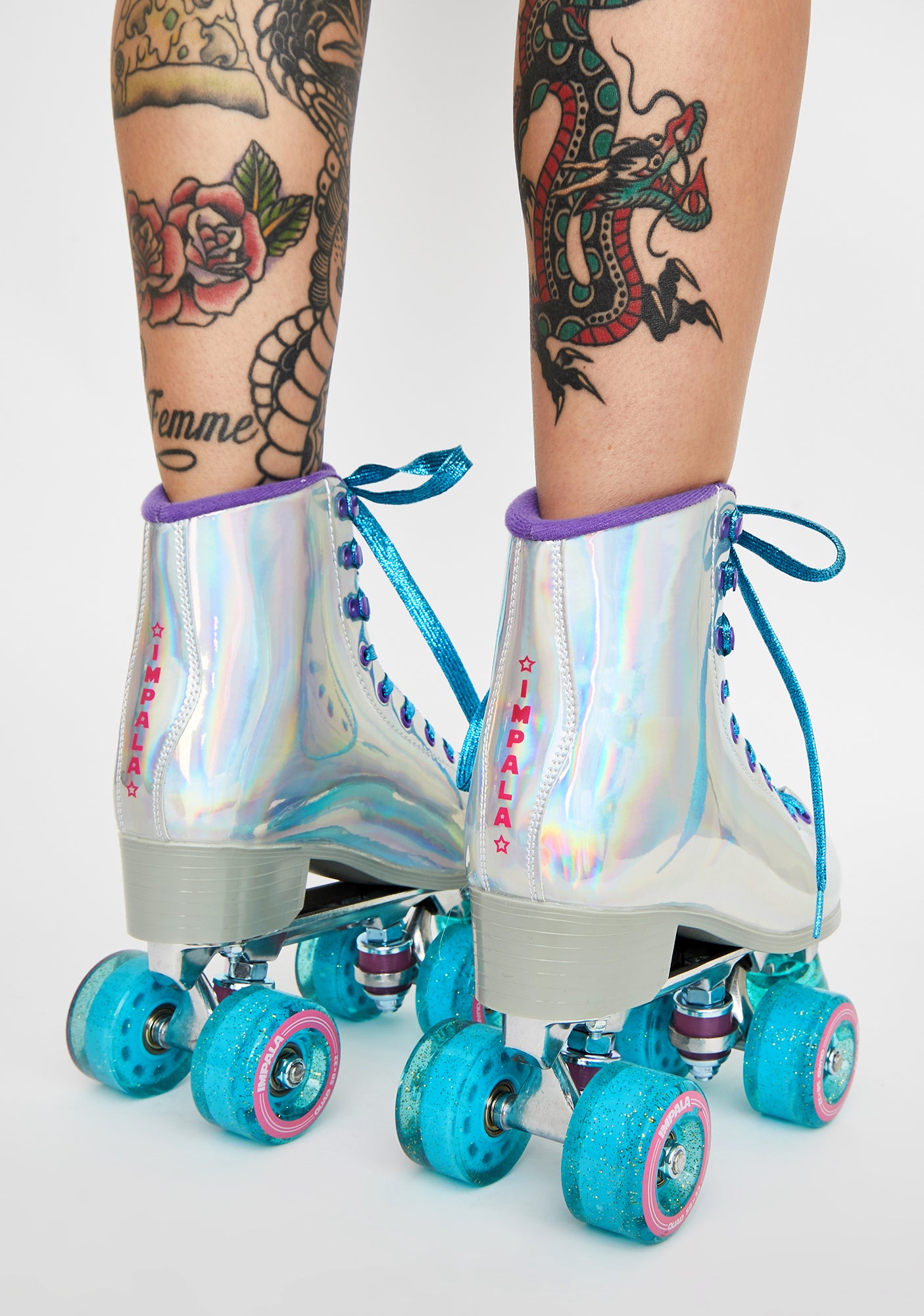 Impala Rollerskates Holographic Impala Quad Skates – Dolls Kill