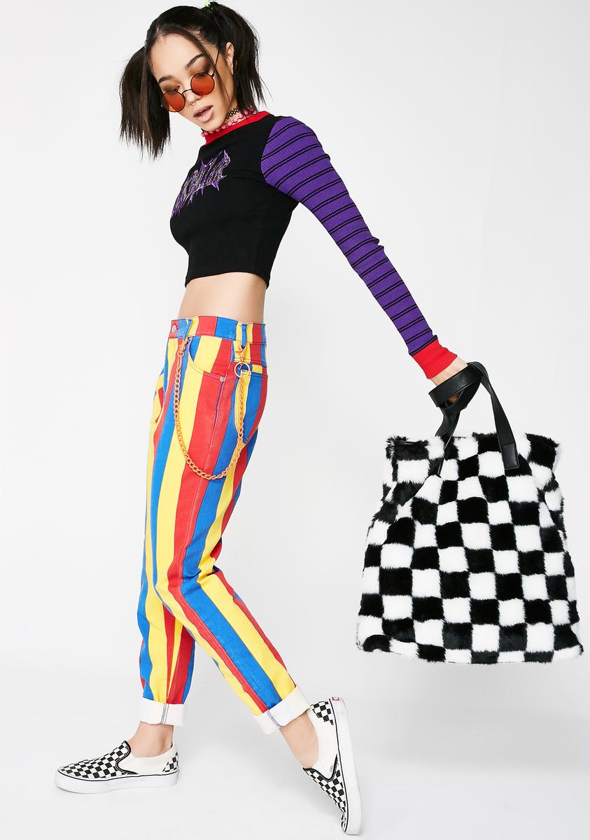 Striped Denim Rainbow Jeans – Dolls Kill