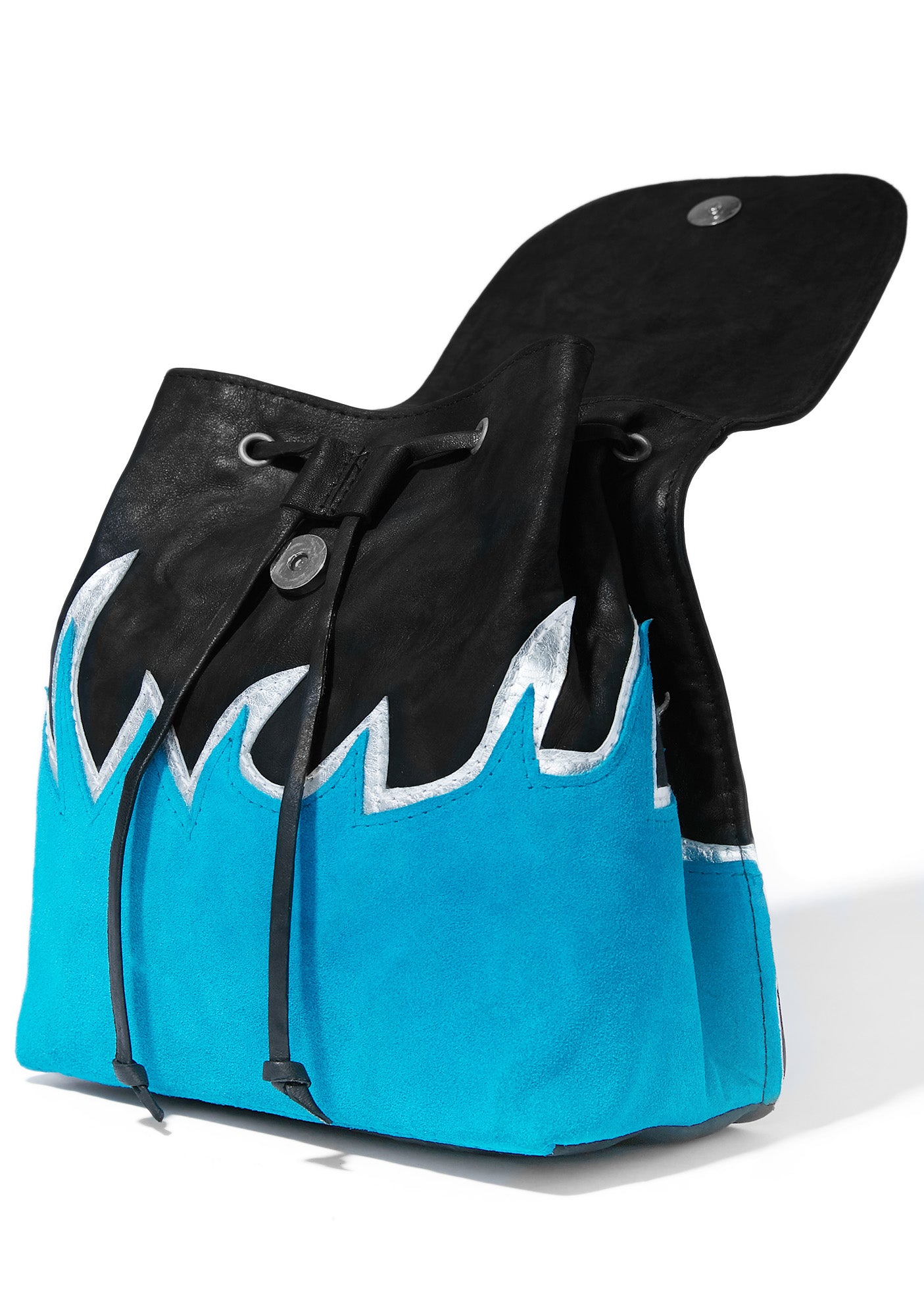 flame mini backpack Blue Flame Mini Backpack – Dolls Kill