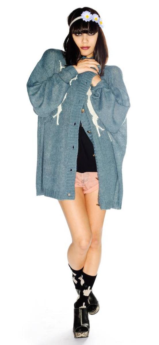 Cabin Girl Midnight Cowboy Cardigan Wildfox Couture,All Products : American Fashion Style Bags On Sale
