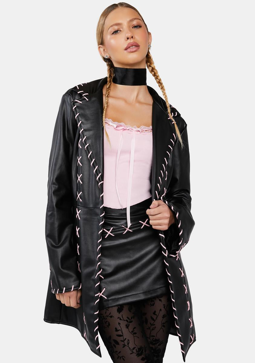 Midnight In Paris Vegan Leather Coat dELiA*s by Dolls Kill,New Products : American Fashion Style Bags On Sale Midnight In Paris Vegan Leather Coat dELiA*s by Dolls Kill,New Products : American Fashion Style Bags On Sale