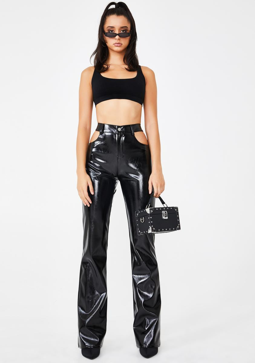 I am on sale gia vinyl pants