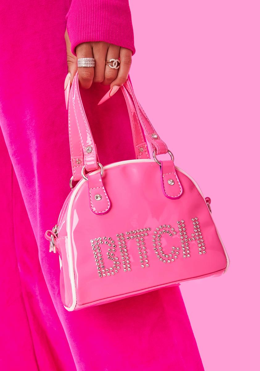 Can´t Control Me Patent Bowler Bag HOROSCOPEZ,All Products : American Fashion Style Bags On Sale