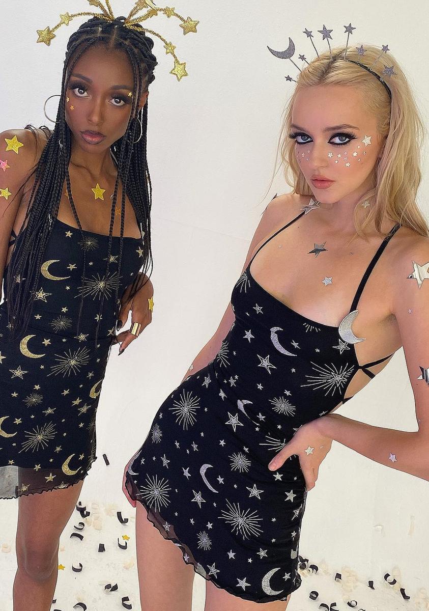 Moon And Star Halloween Dress Costume