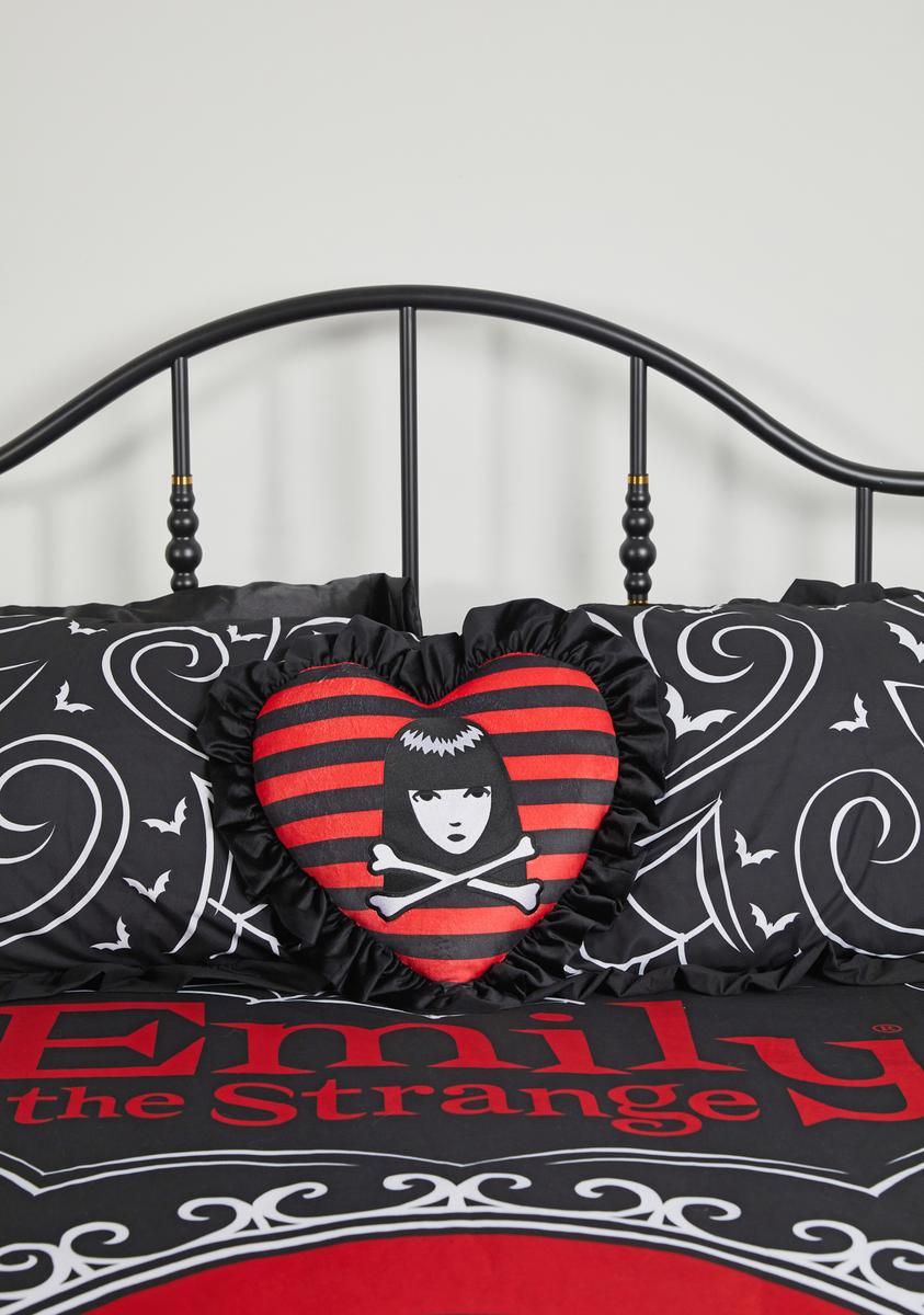 Stay Distant Heart Pillow Dolls Kill x Emily The Strange,Specials : American Fashion Style Bags On Sale Stay Distant Heart Pillow Dolls Kill x Emily The Strange,Specials : American Fashion Style Bags On Sale