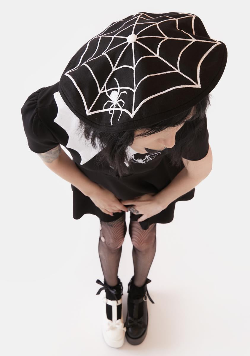An Entanglement Embroidered Beret The Grave Girls,All Products : American Fashion Style Bags On Sale