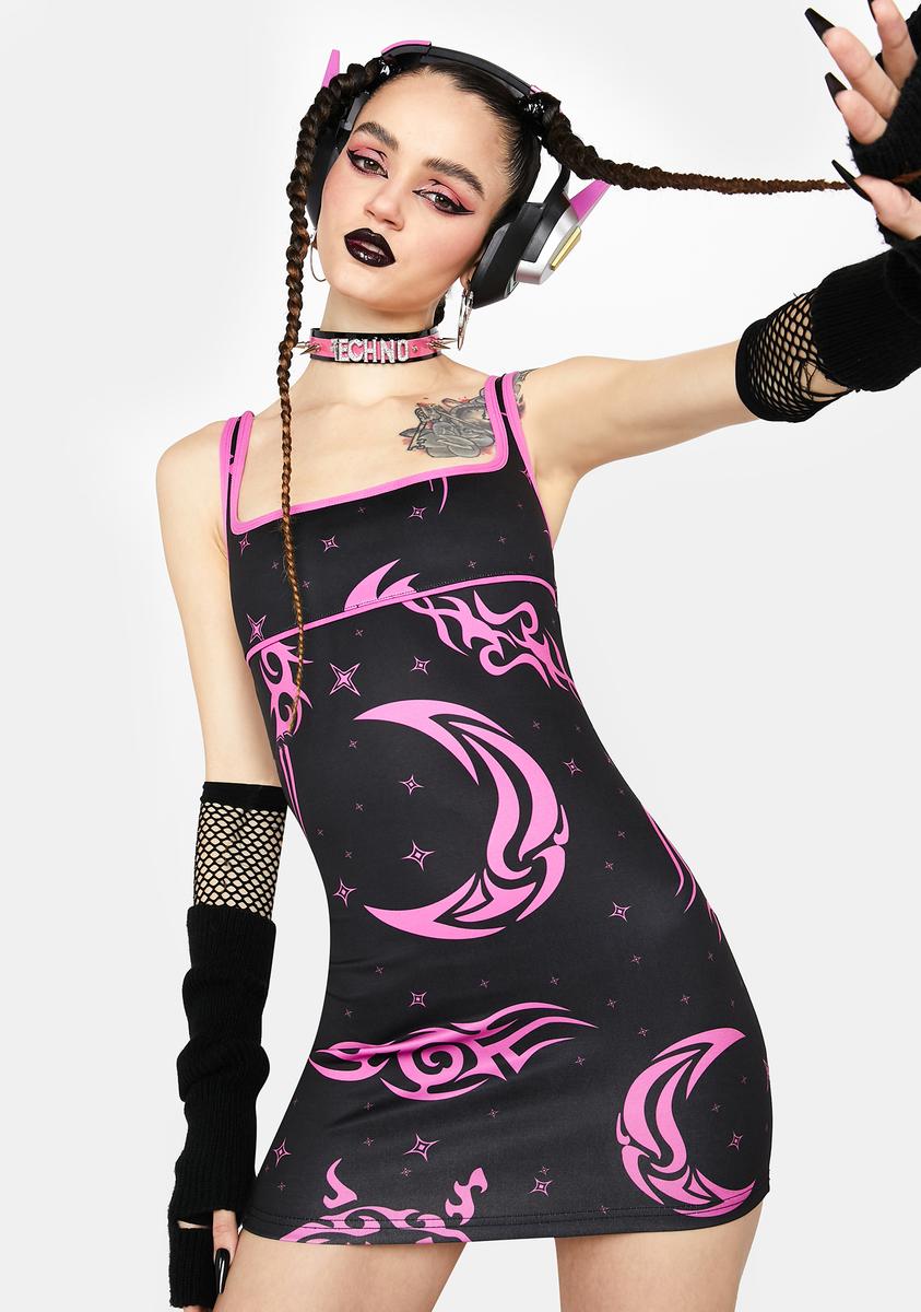 Horoscopez Taurus Tattoo Print Bodycon Dress