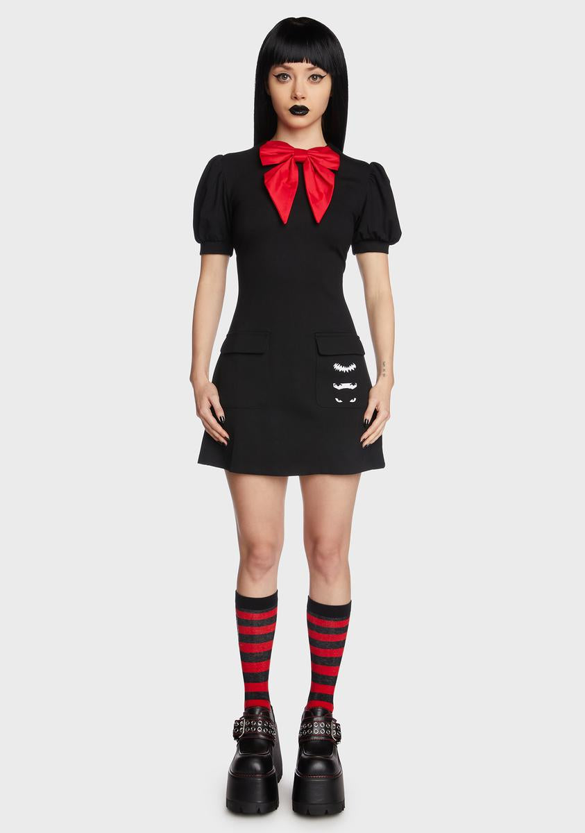 One With The Dark Mini Dress Dolls Kill x Emily The Strange,New Products : American Fashion Style Bags On Sale