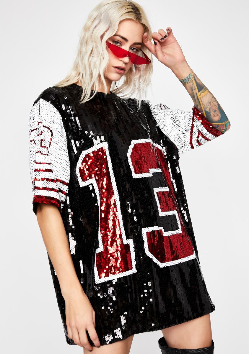 Sequin 13 Jersey Dress Dolls Kill
