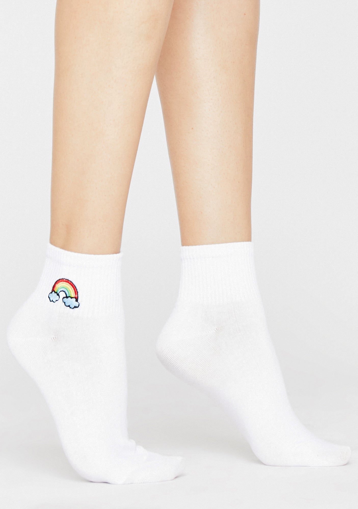 Rainbow Detail Ankle Socks – Dolls Kill