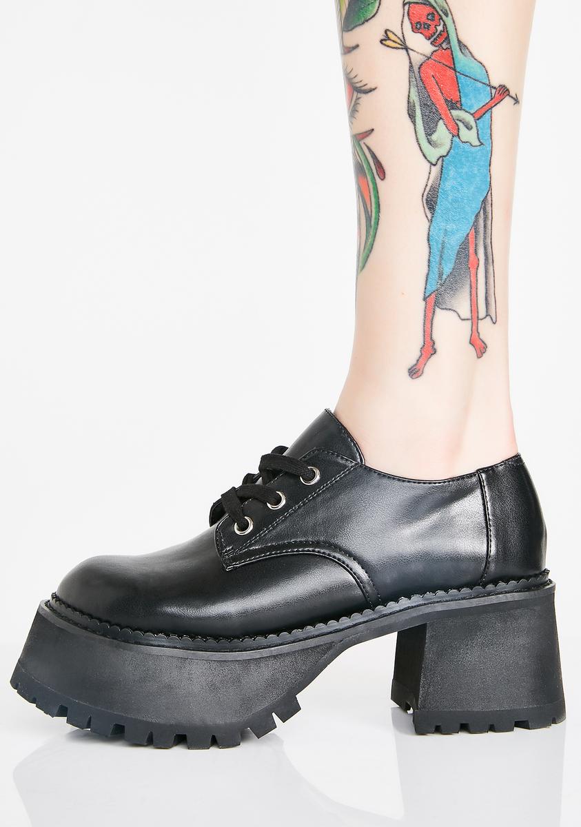 Midnight high school hellcat chunky platforms deals