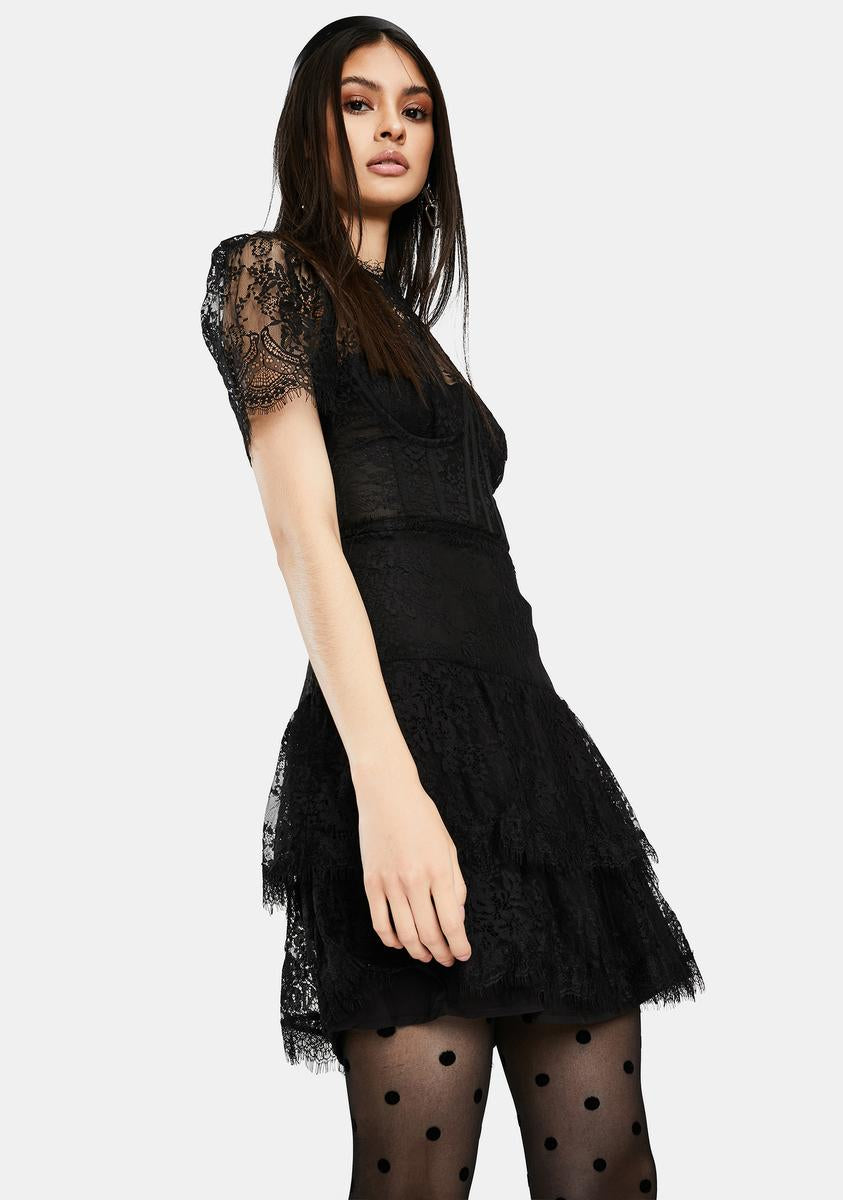Leilani Lace Bustier Mini Dress Leilani Lace Bustier Mini Dress