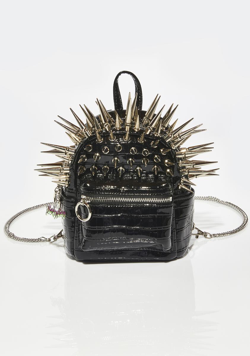 black mini backpack spikes NastyGem Spiked Mini Backpack Bag