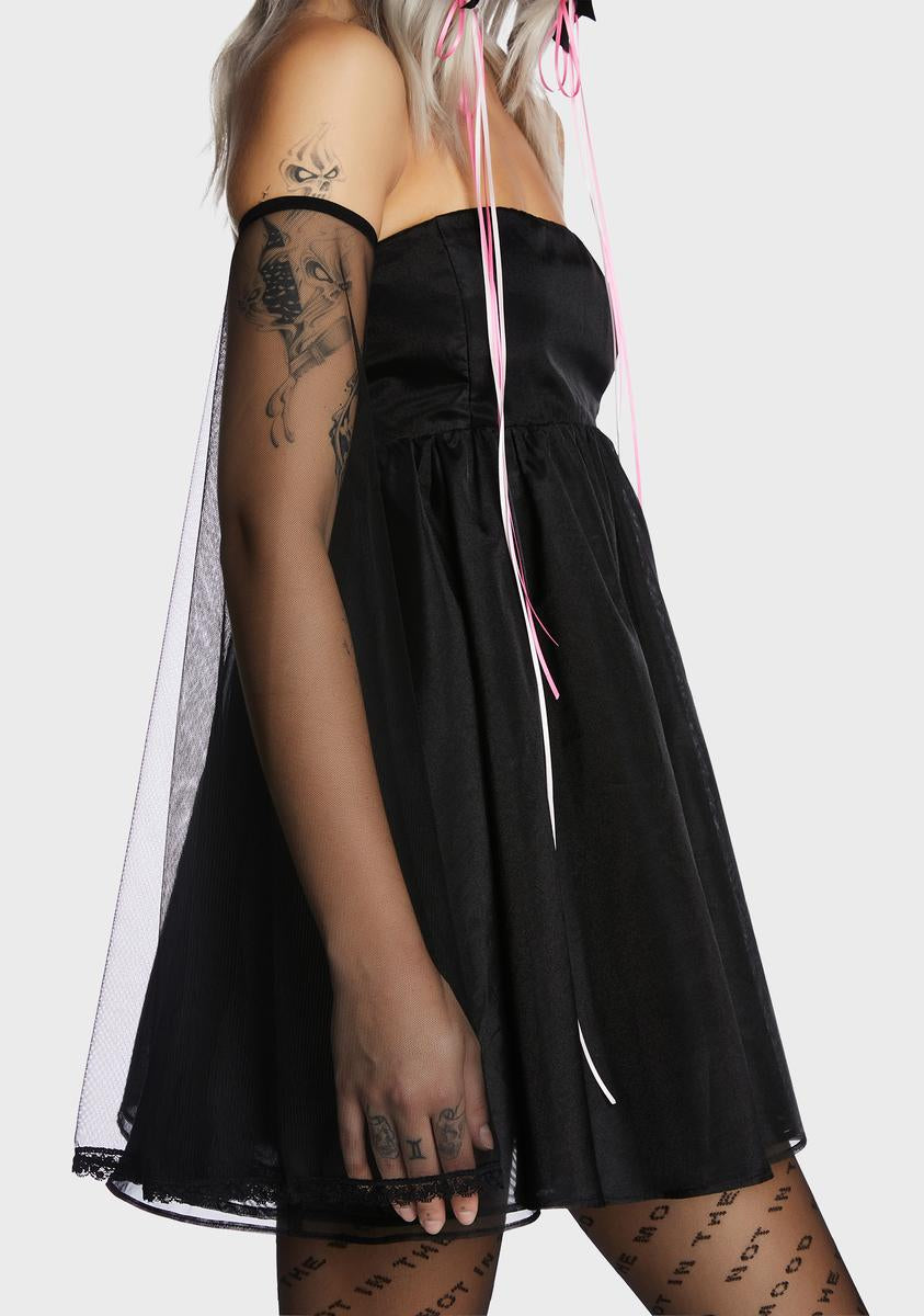 Sheer Bell Arm Sleeves Black Dolls Kill