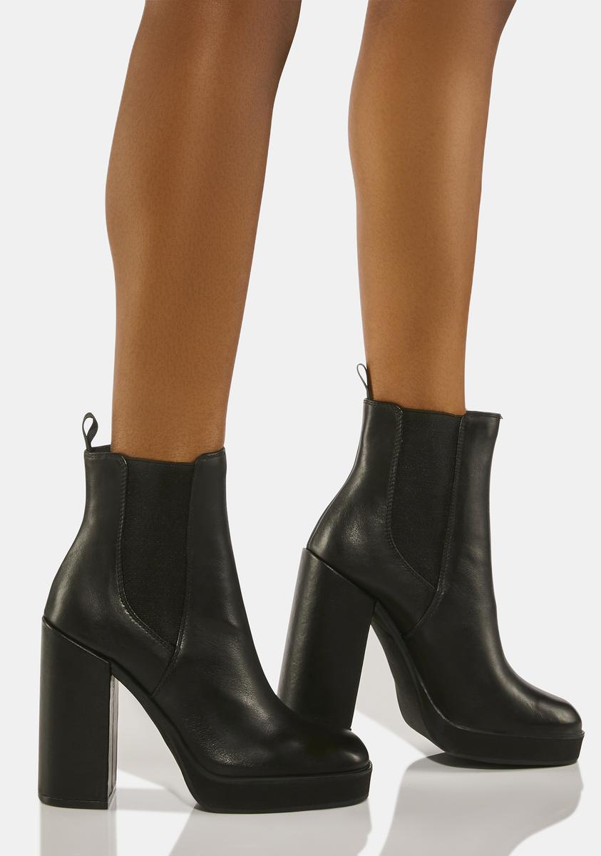 Triple Leather Chelsea Boots
