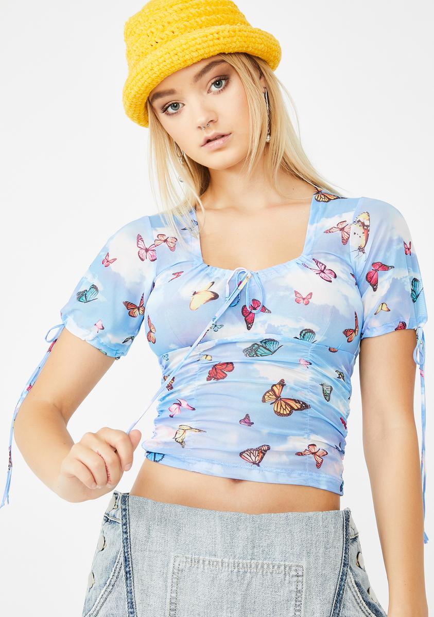 Butterfly Guinevre Top Dolls Kill,All Products : American Fashion Style Bags On Sale