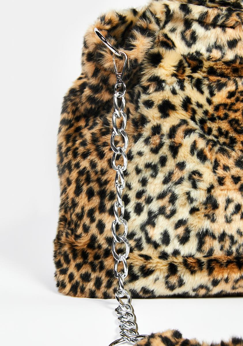 Delia's Leopard Faux Fur Weekender Tote Bag – Dolls Kill