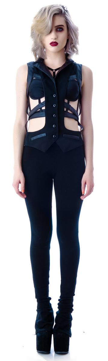 Veggie Leather Harness Vest Lip Service,Specials : American Fashion Style Bags On Sale