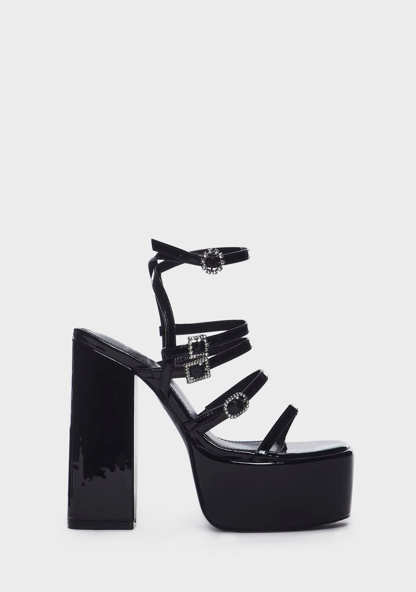 Flawless Platform Sandals - Black Public Desire,New Products : American Fashion Style Bags On Sale