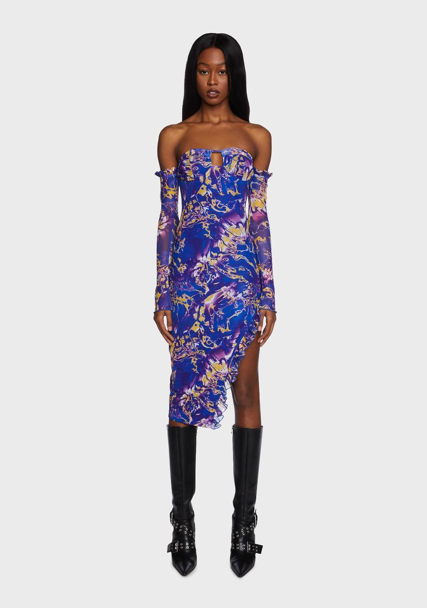 Cobalt Surreal Daze Midi Dress,New Products : American Fashion Style Bags On Sale Cobalt Surreal Daze Midi Dress,New Products : American Fashion Style Bags On Sale