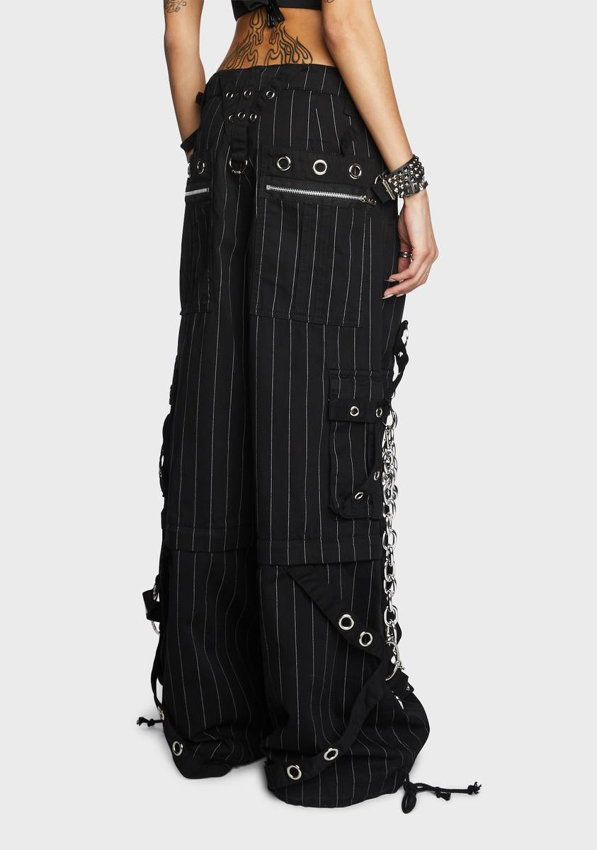 ANDERSSON BELL Pin Stripe Tailored Cargo Pants in Black  Lyst