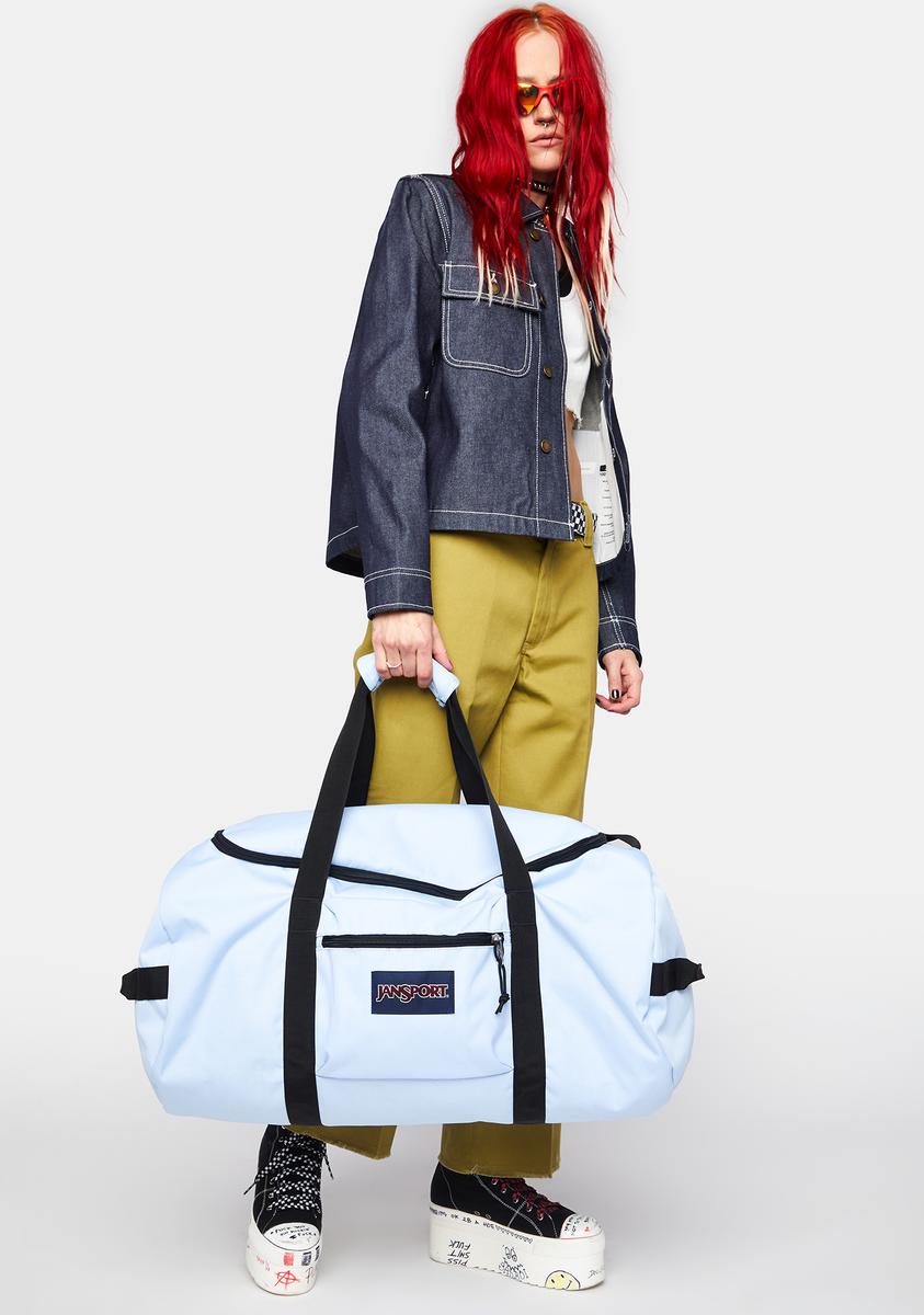jansport backpack hydrangea JanSport Hydrangea Super Break Away Duffel Bag – Dolls Kill