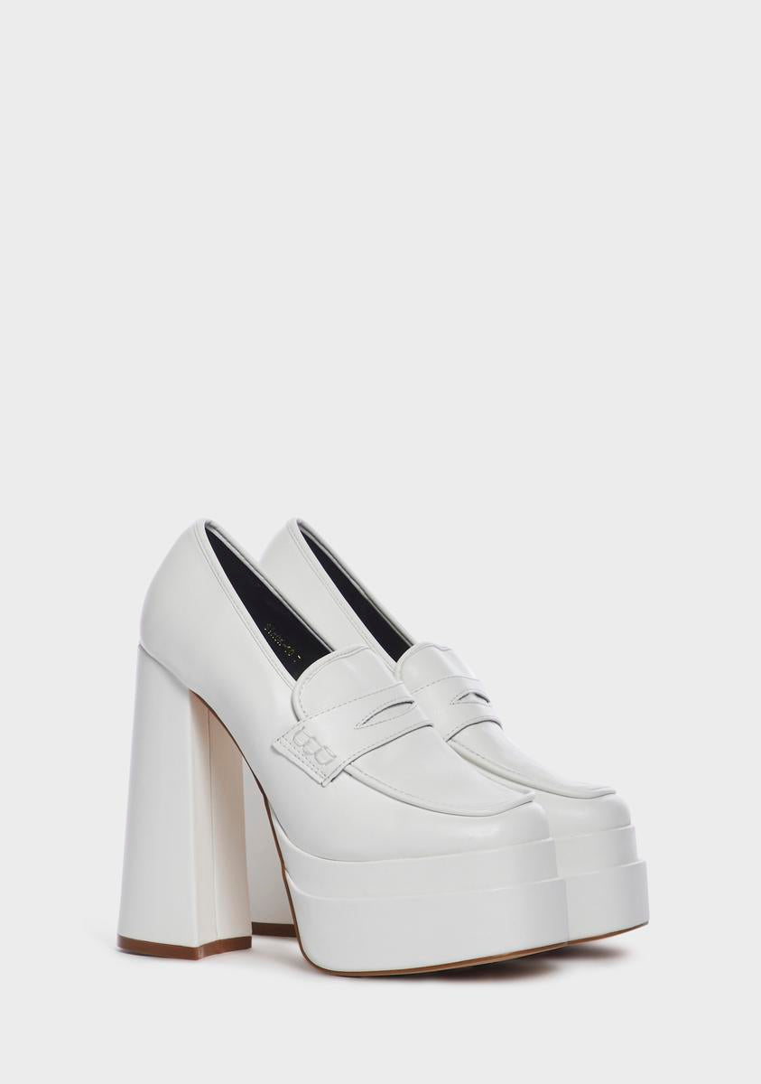 loafers platform heels womens