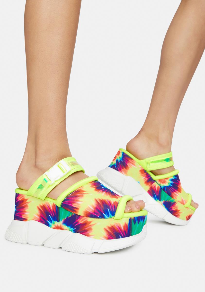 Tie dye fila 2025 sandals