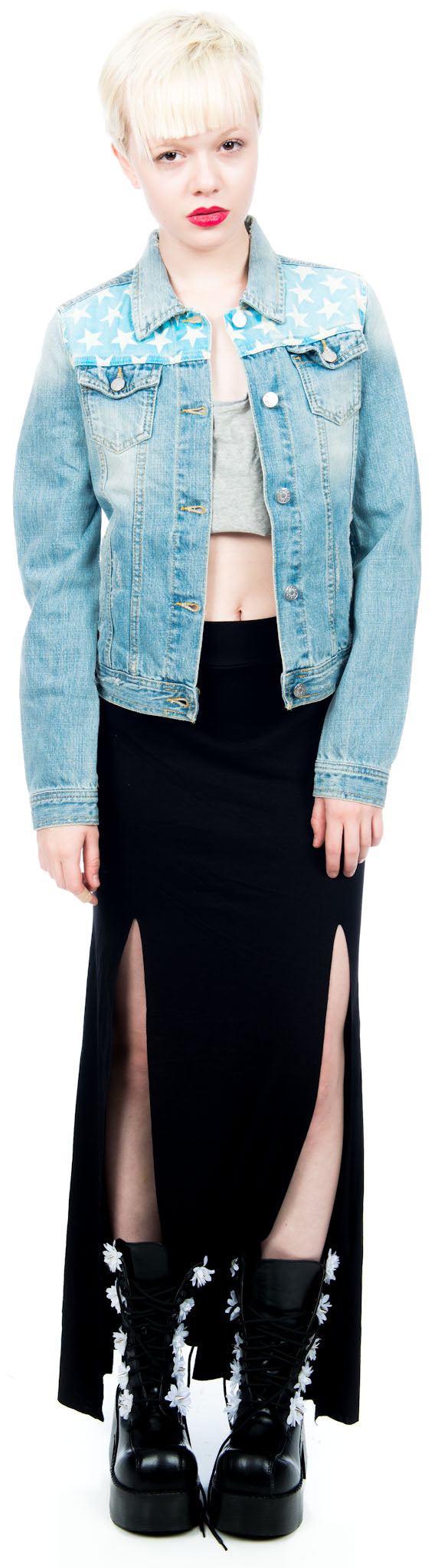 American Flag Denim Jacket – Dolls Kill