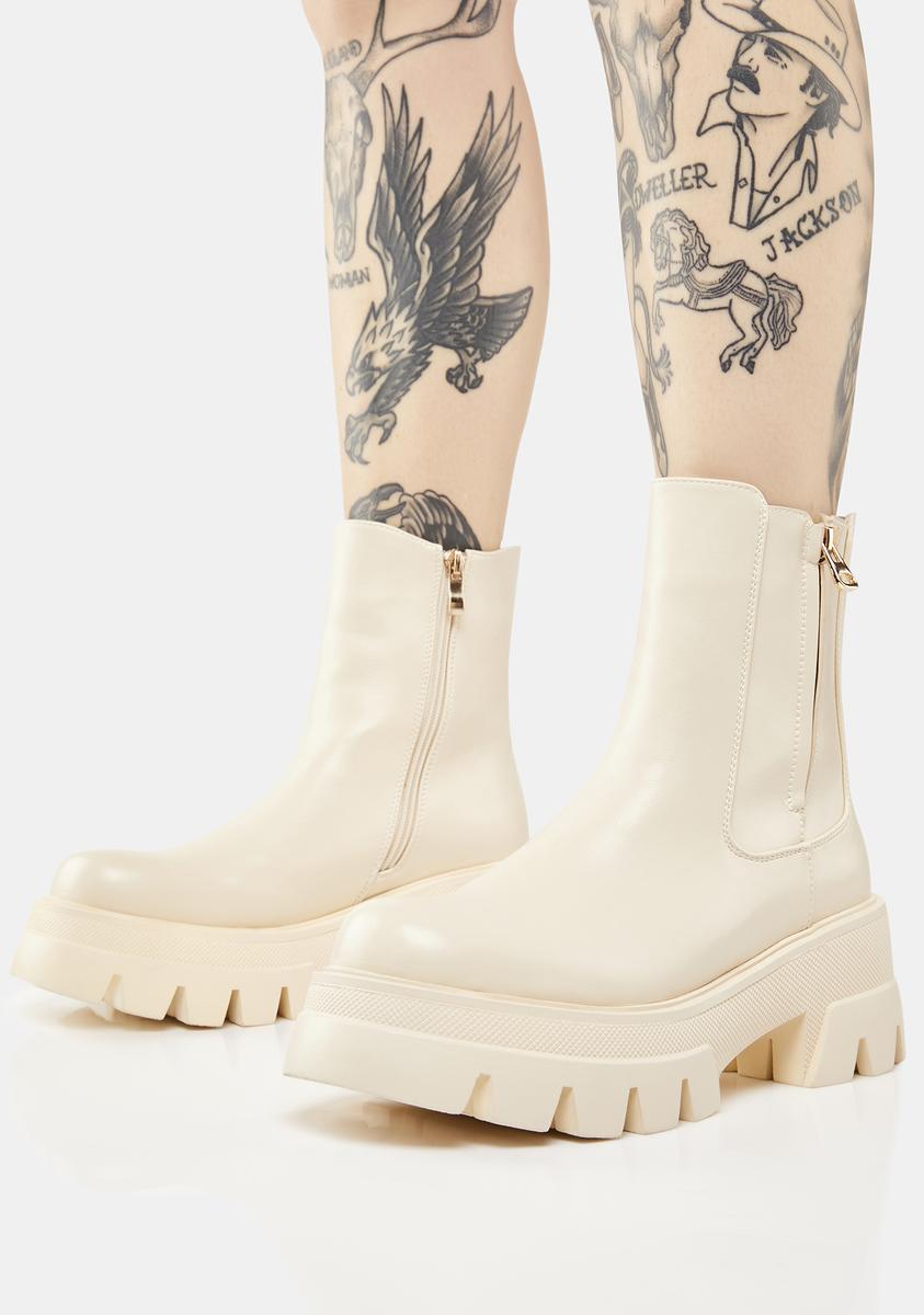 Beige Myles Chelsea Boots SIMMI,All Products : American Fashion Style Bags On Sale