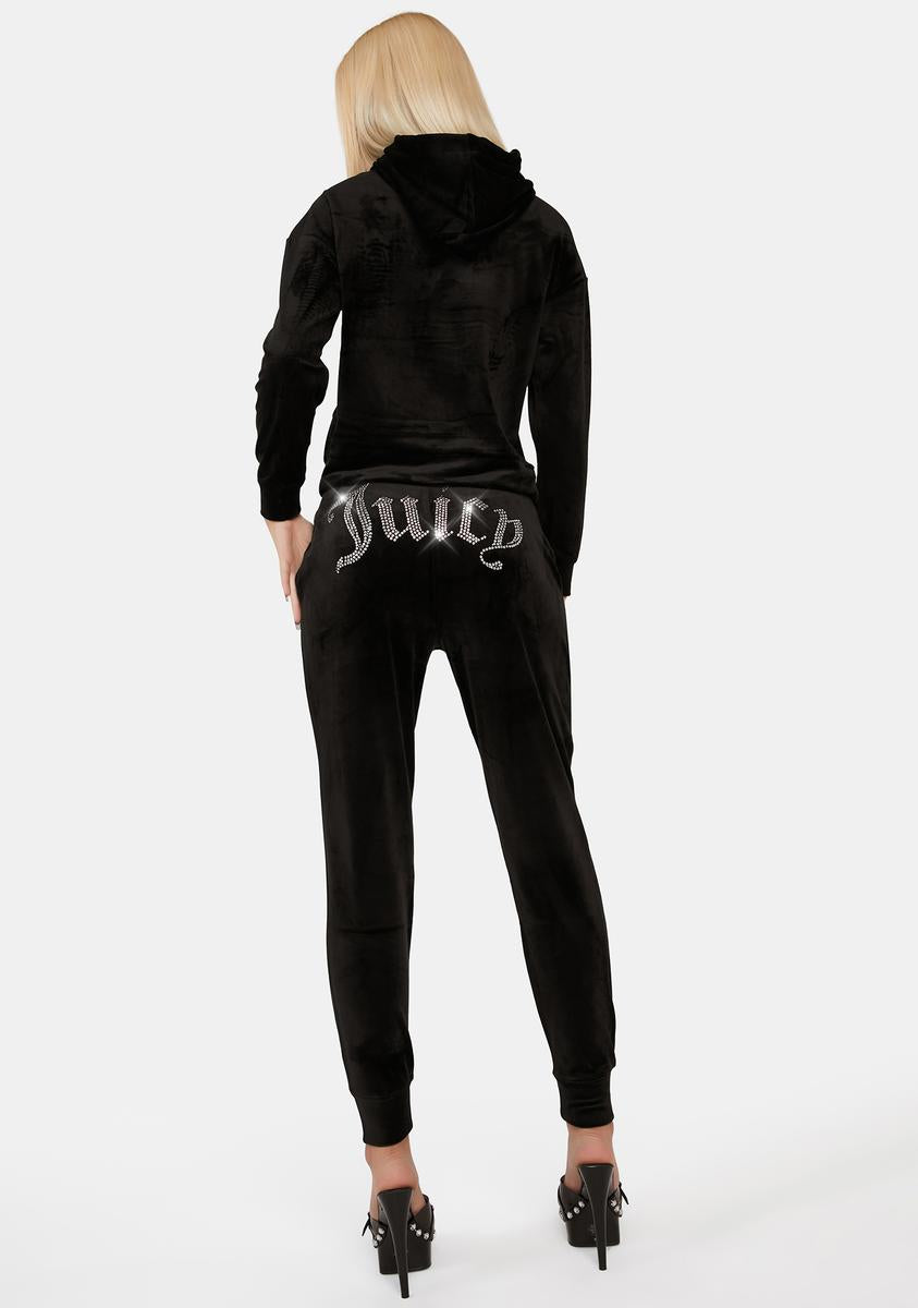 Liquorice Big Bling Velour Joggers JUICY COUTURE,New Products : American Fashion Style Bags On Sale Liquorice Big Bling Velour Joggers JUICY COUTURE,New Products : American Fashion Style Bags On Sale