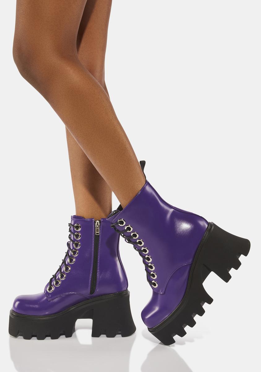 Lamoda Purple Run To You Platform Ankle Boots – Dolls Kill Lamoda Purple Run To You Platform Ankle Boots – Dolls Kill