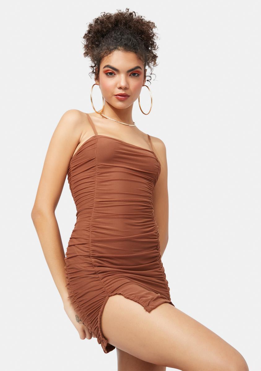 Can´t Stop Shoppin´ Ruched Mesh Mini Dress,All Products : American Fashion Style Bags On Sale
