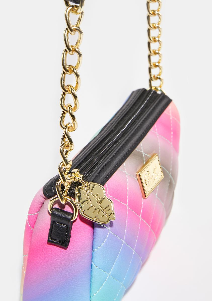 betsey johnson mini jelly backpack Betsey Johnson Small Rainbow Crossbody Bag – Dolls Kill