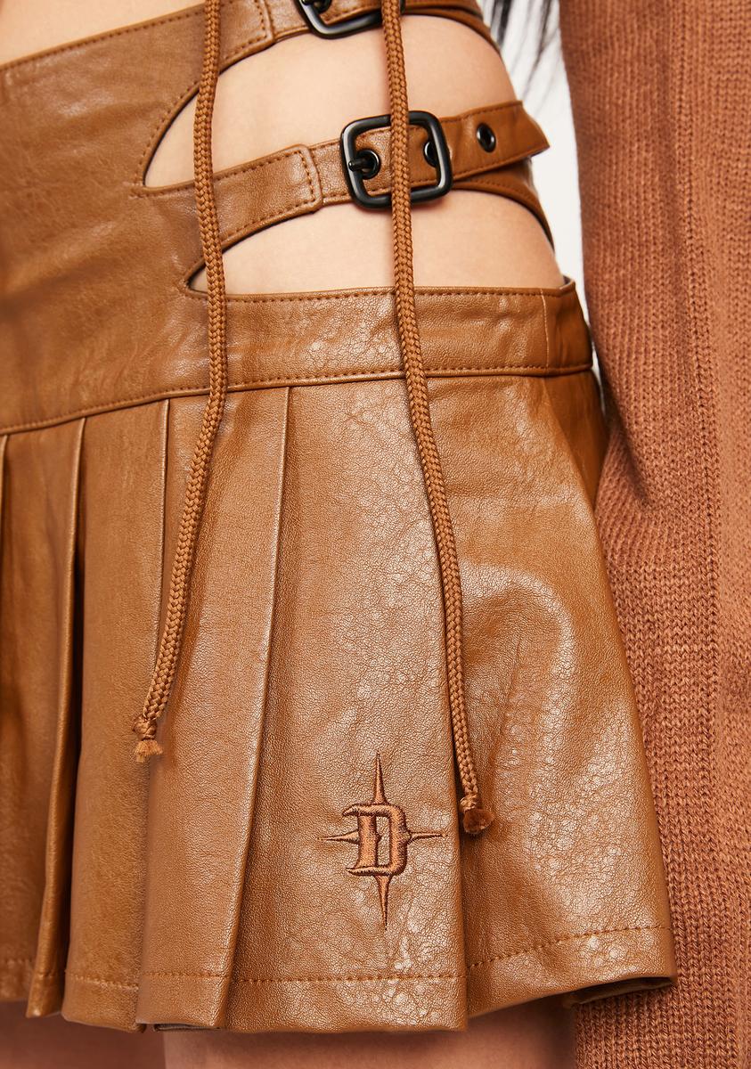 Leather Skirt & Drusy Details - Bowtiful Life