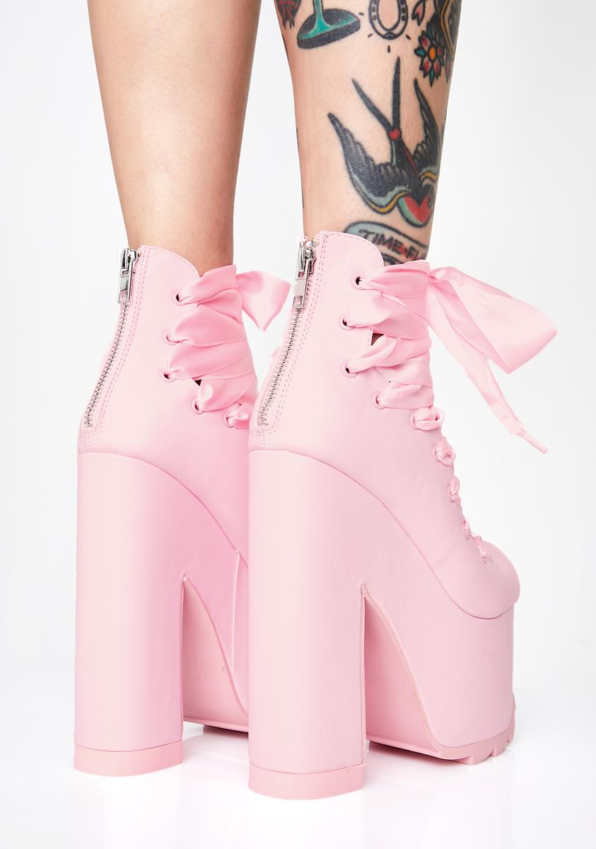 Pink ballet bae platforms outlet