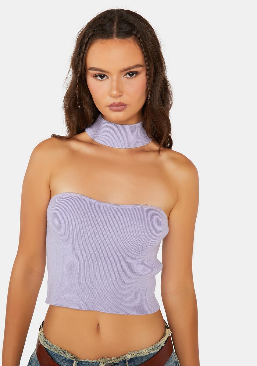 Knit Choker Cropped Top Pretty Garbage,Specials : American Fashion Style Bags On Sale Knit Choker Cropped Top Pretty Garbage,Specials : American Fashion Style Bags On Sale
