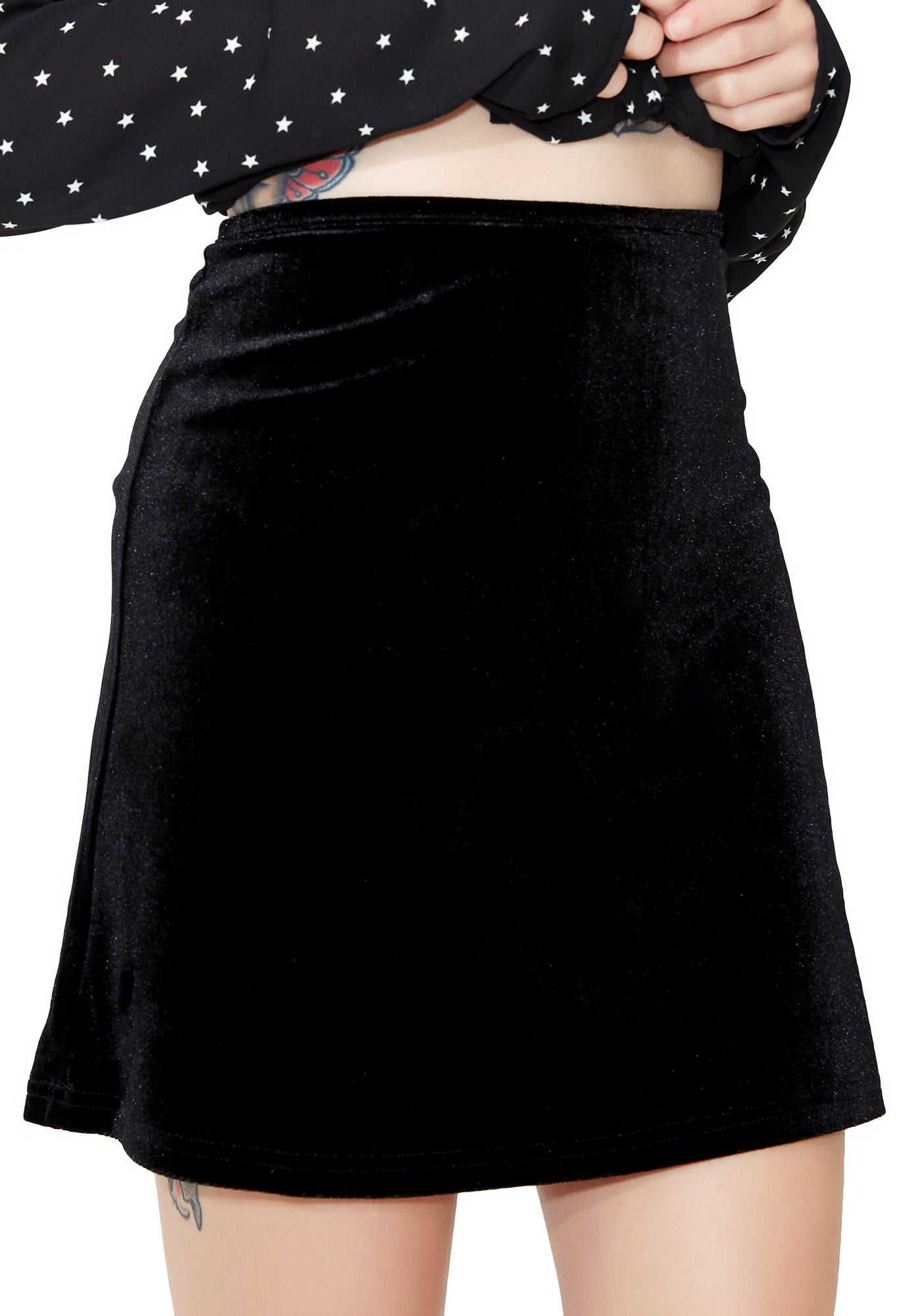 Pretty Little Lies Velvet Skirt – Dolls Kill