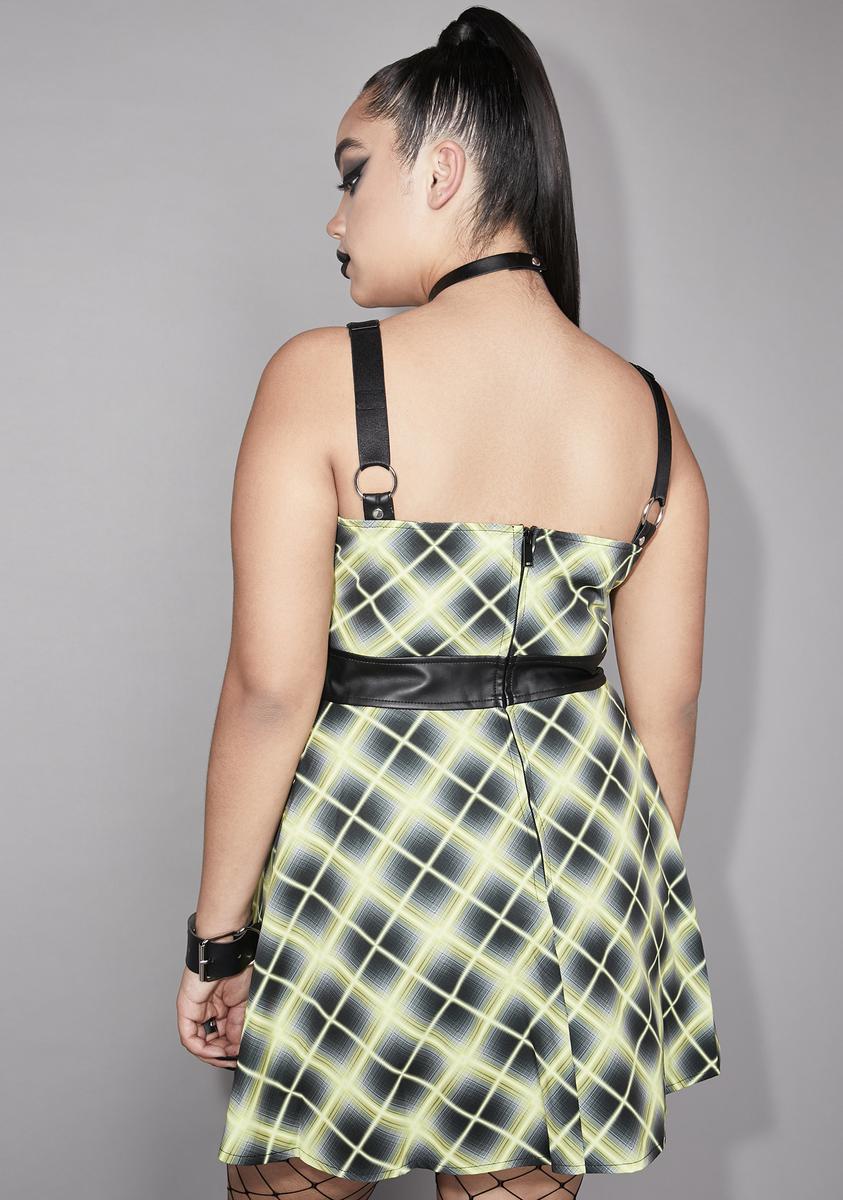 Widow Plus Size Vegan Leather Strap Plaid Zipper Mini Dress Dolls Kill Widow Plus Size Vegan Leather Strap Plaid Zipper Mini Dress Dolls Kill