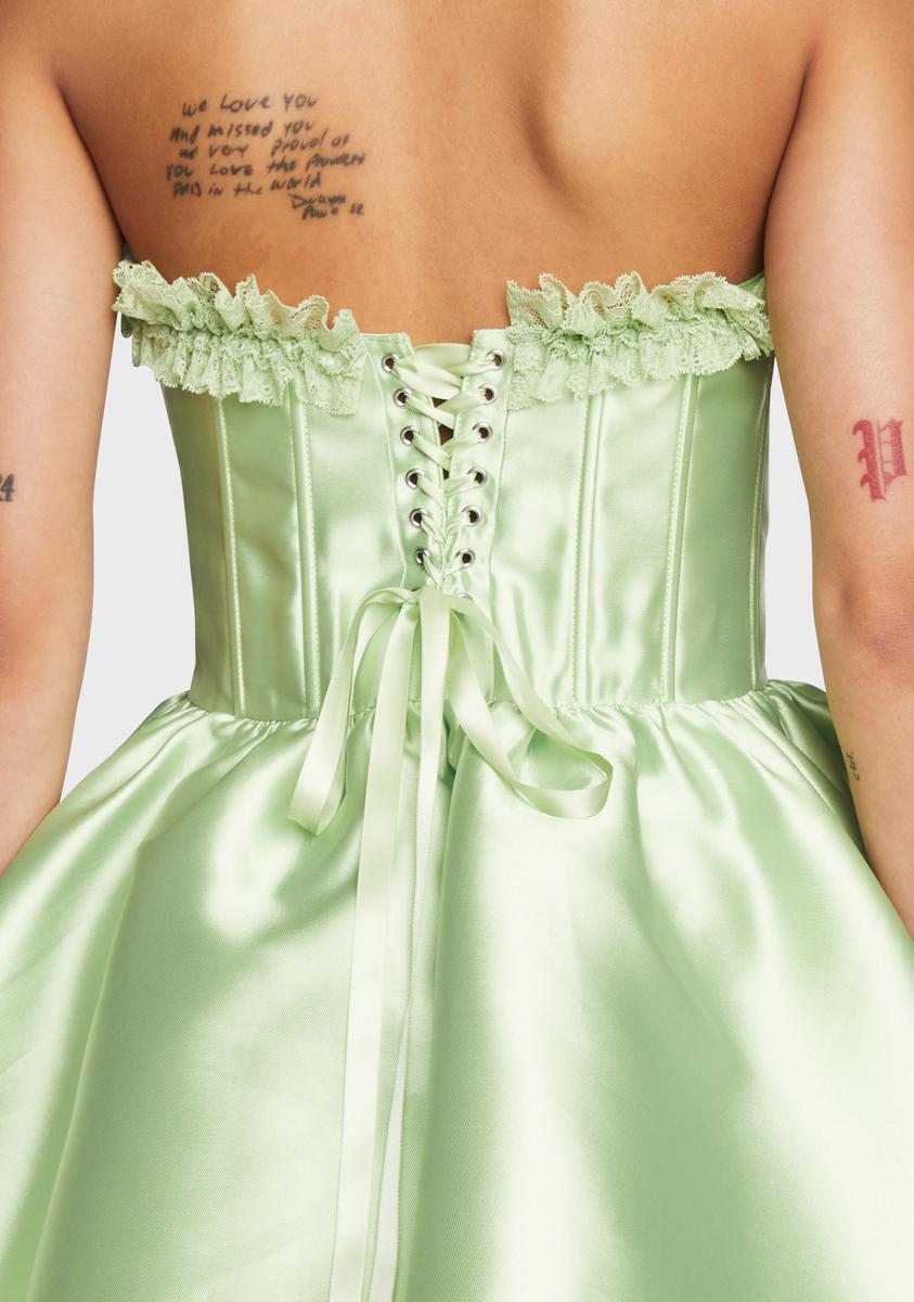 Forever Fancy Corset Dress - Green Forever Fancy Corset Dress - Green