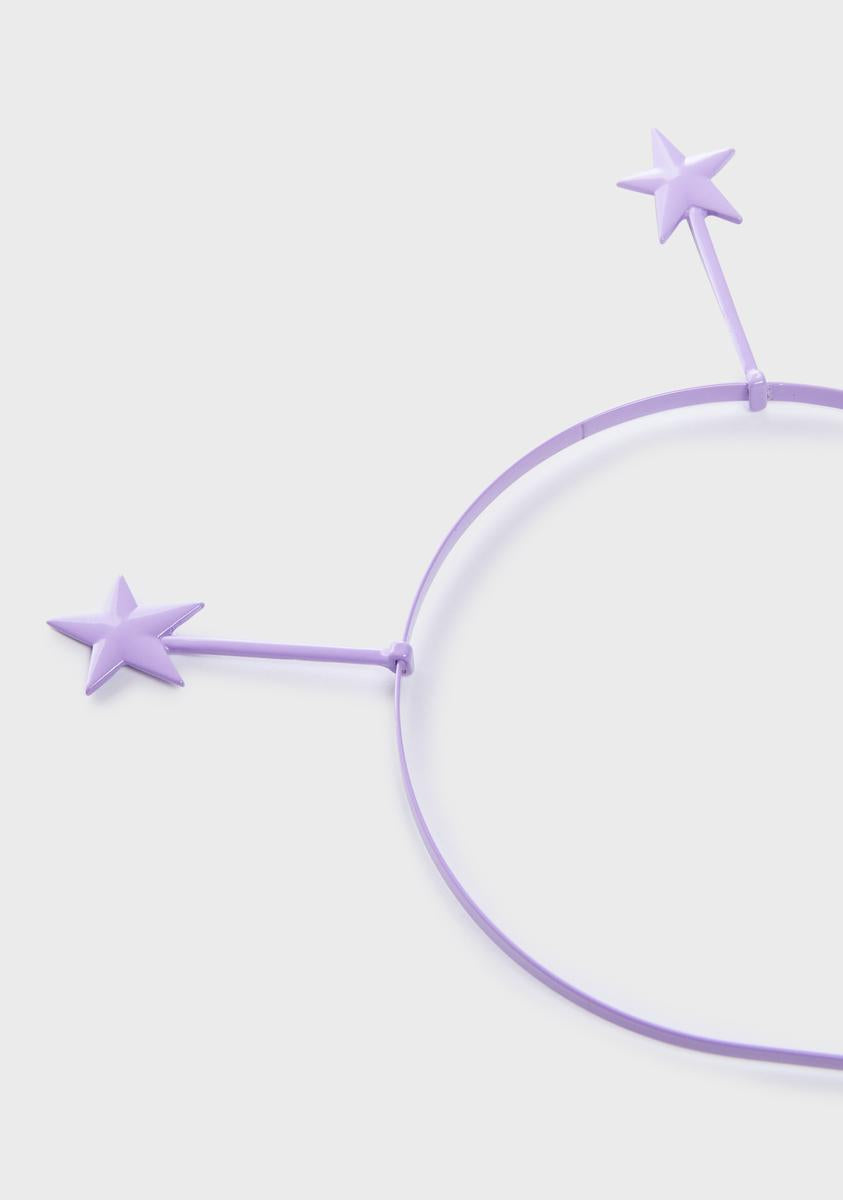 Star Antenna Headband Purple Dolls Kill