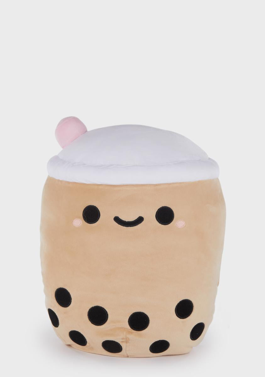 Smoko Boba Tea Plush Pillow Tan Dolls Kill