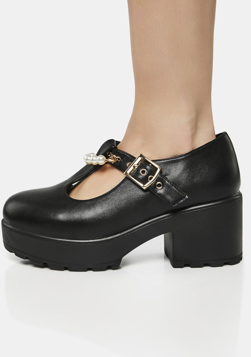 Koi Footwear - The Conquest Trident Mary Janes Black - Girl