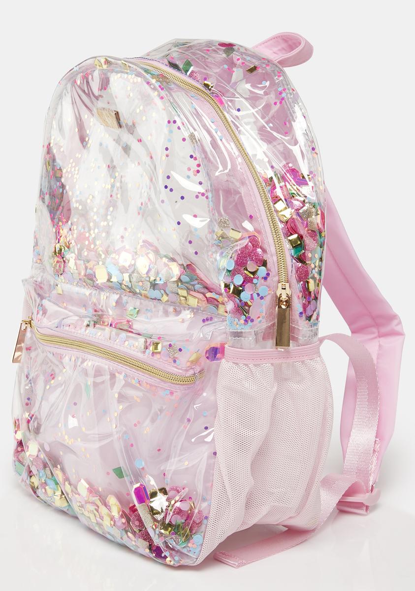 Packed Party Gem Confetti Backpack - Pink – Dolls Kill