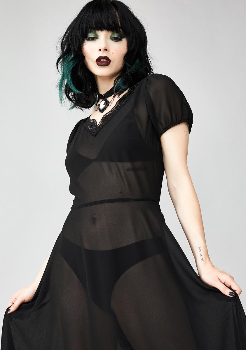 dolls kill sheer dress Such A Tease Sheer Dress