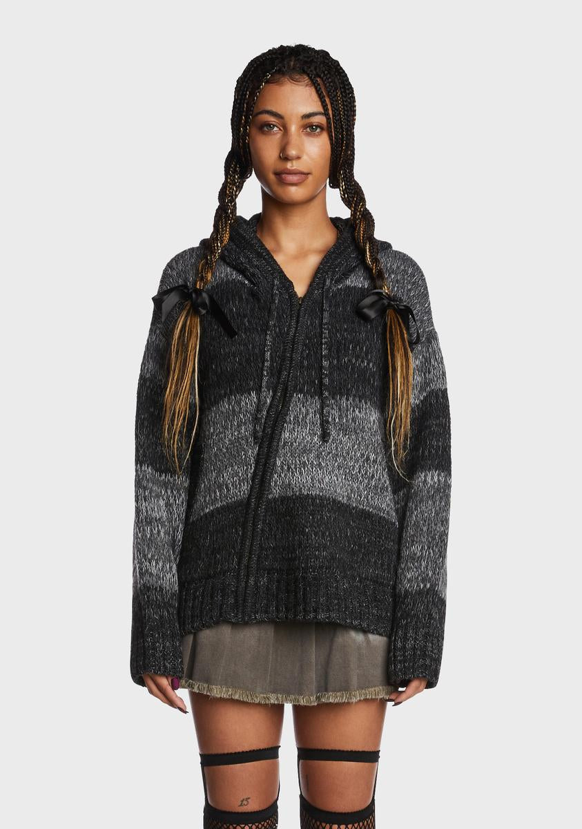 Carbon Zip Up Hood Knit Cardigan Minga,New Products : American Fashion Style Bags On Sale Carbon Zip Up Hood Knit Cardigan Minga,New Products : American Fashion Style Bags On Sale