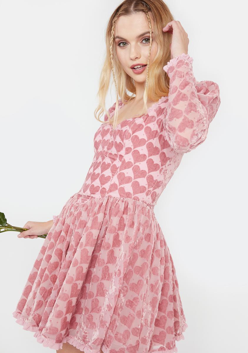 Pink Hearty Mini Dress