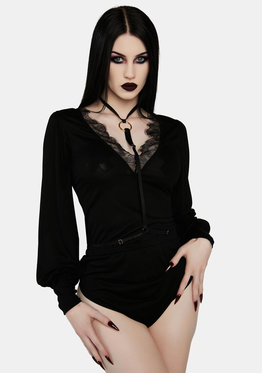 WW x Sammi Black Sleeved Playsuit Playful Promises,Specials : American Fashion Style Bags On Sale