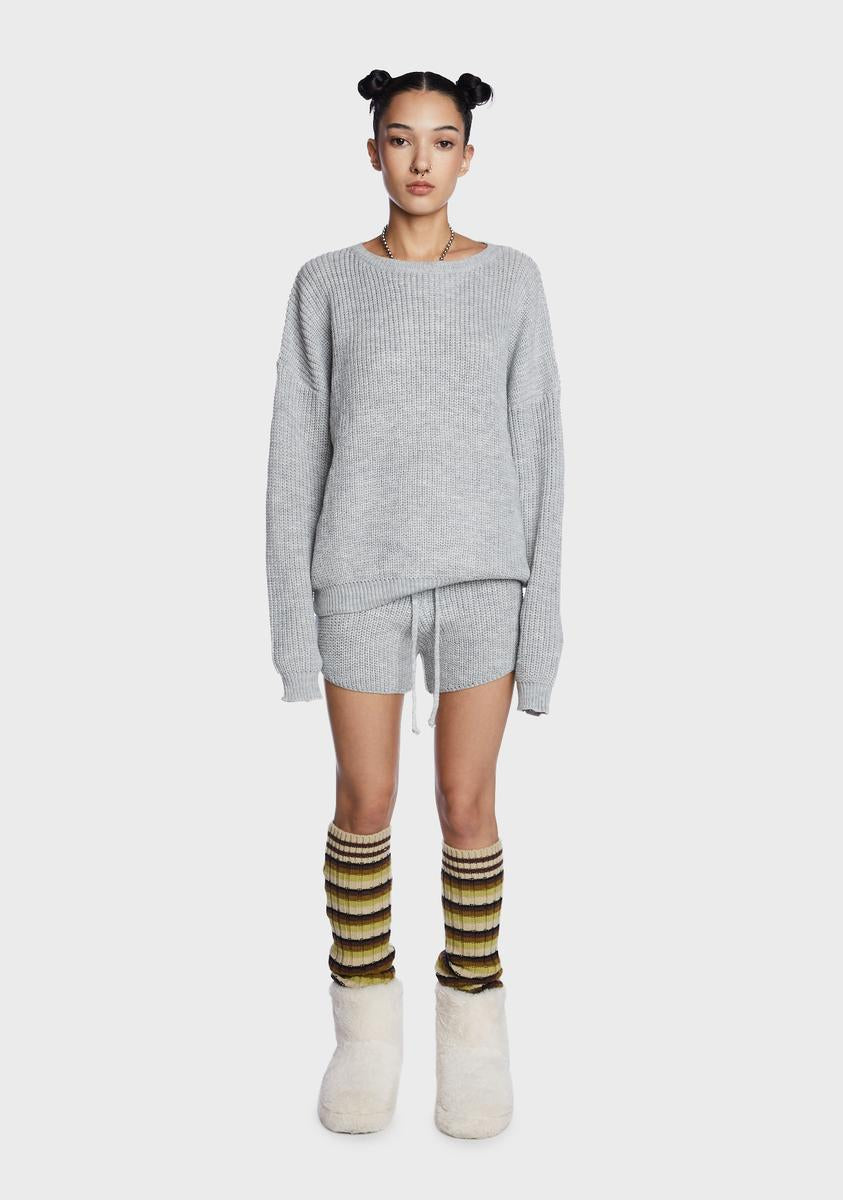 Diary Entries Shorts Set - Gray,New Products : American Fashion Style Bags On Sale Diary Entries Shorts Set - Gray,New Products : American Fashion Style Bags On Sale